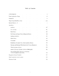 Table of Contents