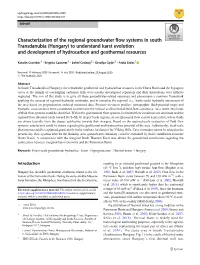 Characterization of the Regional Groundwater Flow Systems In
