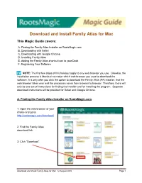 Download and Install Family Atlas for Mac