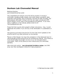 Dunham Lab Chemostat Manual