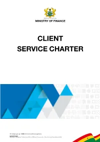 Mof Client Service Charter