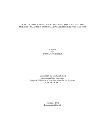 An Autoethnographic Curriculum for Appalachian Studies: Merging Humanities and Social Science Theories and Methods