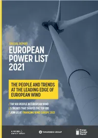 European Power List 2021