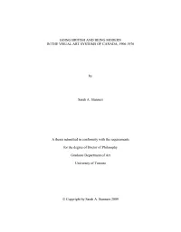 Going British and Being Modern in the Visual Art Systems of Canada, 1906-1976