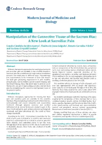 Manipulation of the Connective Tissue of the Sacrum Iliac: a New Look At