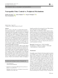 Neuropathic Pain (E Eisenberg, Section Editor)