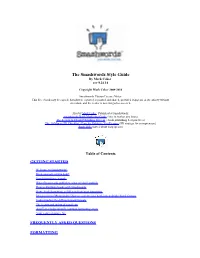 Smashwords Style Guide by Mark Coker Rev 9.24.14
