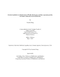 Statistical Methods for Identification of NF-Κb Related Genes and Their Expression Profiles in Channel Catfish After Bacterial Infection