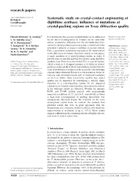 Systematic Study on Crystal-Contact Engineering of Diphthine Synthase