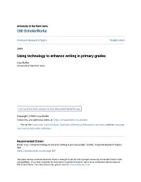 Using Technology to Enhance Writing in Primary Grades