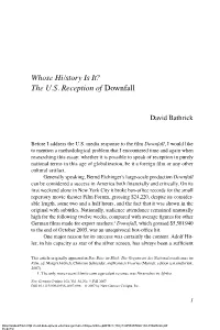 Whose Hi/Story Is It? the U.S. Reception of Downfall