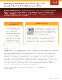 XTANDI® (Enzalutamide): a Treatment Option for Castration-Resistant Prostate Cancer (CRPC)