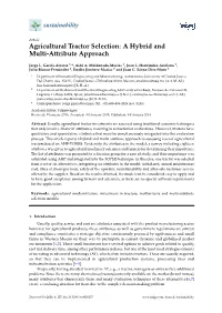 Agricultural Tractor Selection: a Hybrid and Multi-Attribute Approach