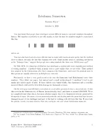 Babylonian Numeration