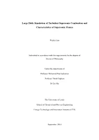 Large Eddy Simulation of Turbulent Supersonic Combustion and Characteristics of Supersonic Flames