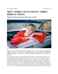 Mø's “When I Was Young” Video Debuts Today