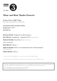 Program Notes