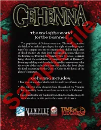 The End of the World for the Damned Gehenna Includes