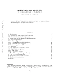 Grothendieck-Type Inequalities in Combinatorial Optimization