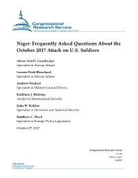 Niger: Frequently Asked Questions About the October 2017 Attack on U.S