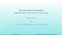 Peter Scicluna – Systematic Effects in Dust-Mass Determinations