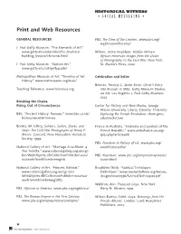 Print and Web Resources (PDF, 191KB)
