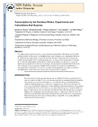 Transcription by the Numbers Redux: Experiments and Calculations That Surprise
