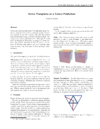 Vertex-Transplants on a Convex Polyhedron