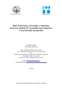 Computing: from Your Desktop PC to Parallel Supercomputers a User-Friendly Introduction