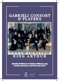 Gabrieli Consort & Players