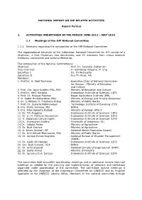 National Report on Ihp Related Activities