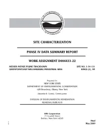 Site Characterization Phase Iv Data Summary Report