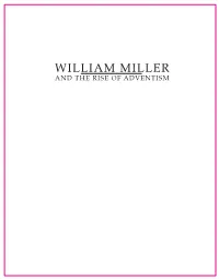 William Miller and the Rise of Adventism