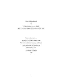 I DESCENT of KINGS by AARON E. DONOVON HULL B.A., University Of