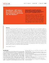 (NF1) Defects Are Common in Human Ovarian Serous Carcinomas and Co-Occur with TP53 Mutations