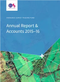 Ordnance Survey Trading Annual Report and Accounts 2015 to 2016