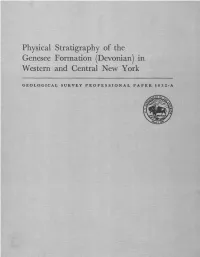 Physical Stratigraphy of the Genesee Formation (Devonian) in Western and Central New York