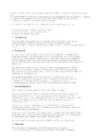 The `Linux Serial Port Programming Mini-HOWTO' Is Posted Automatically by the *** Linux HOWTO Coordinator, Greg Hankins &lt;Gregh@Sunsite.Unc.Edu&gt;