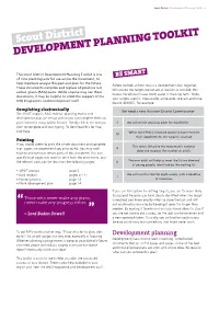 DEVELOPMENT PLANNING TOOLKIT Scout District