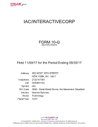 Iac/Interactivecorp
