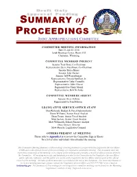 Joint Appropriations Committee Minutes