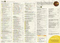 Mar 2018 Menu