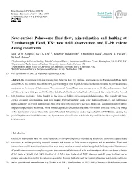 New Field Observations and U-Pb Calcite Dating Constraints Nick M W Roberts1, Jack K Lee1, 2, Robert E Holdsworth2, Christopher Jeans3, Andrew R