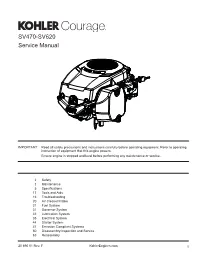 SV470-SV620 Service Manual
