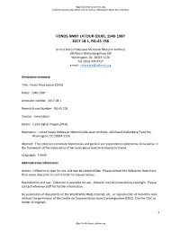 USHMM Finding