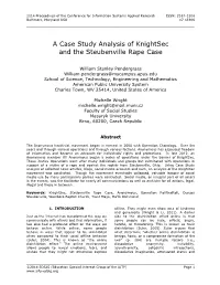 A Case Study Analysis of Knightsec and the Steubenville Rape Case