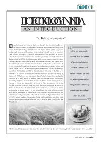 Biotechnology in India an Introduction