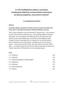 Diptera, Lauxaniidae) Brachliegender Weinberge Und Benachbarter Lebensräume Des Naturschutzgebietes „Ahrschleife Bei Altenahr"
