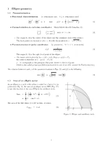Elliptical Orbits