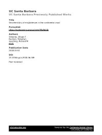 Geochemistry of Molybdenum in the Continental Crust